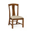 Striped inlay side chair