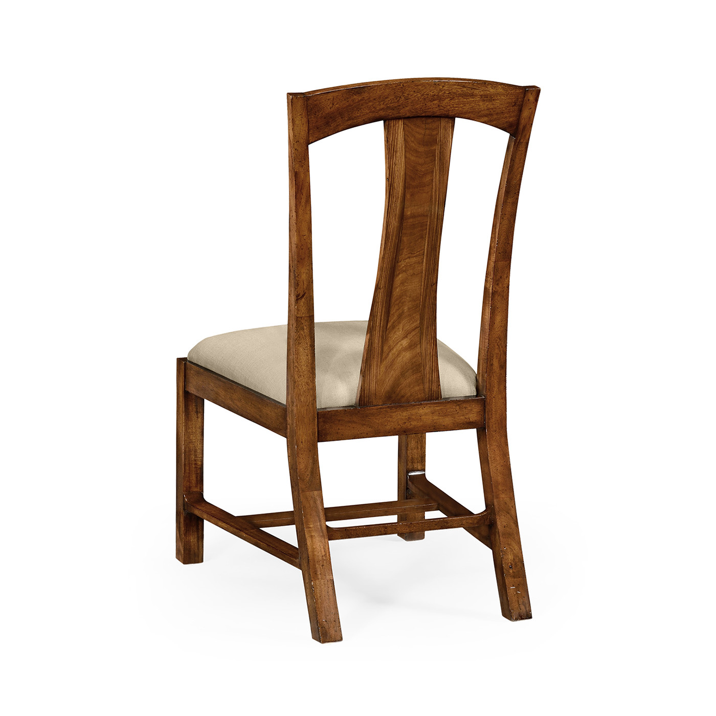 Striped inlay side chair
