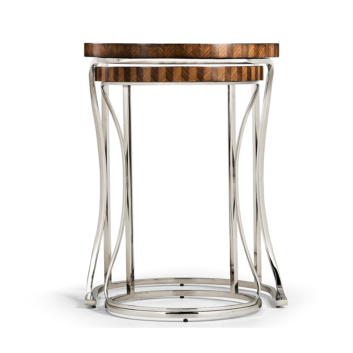 Feather Inlay Nest of Tables