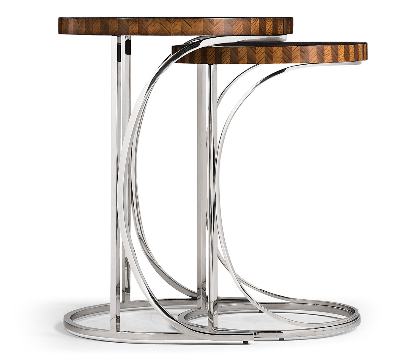 Feather Inlay Nest of Tables