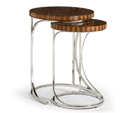 Feather Inlay Nest of Tables