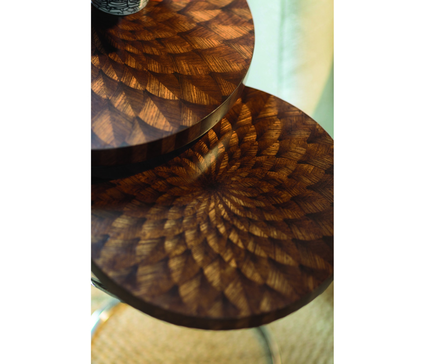 Feather Inlay Nest of Tables