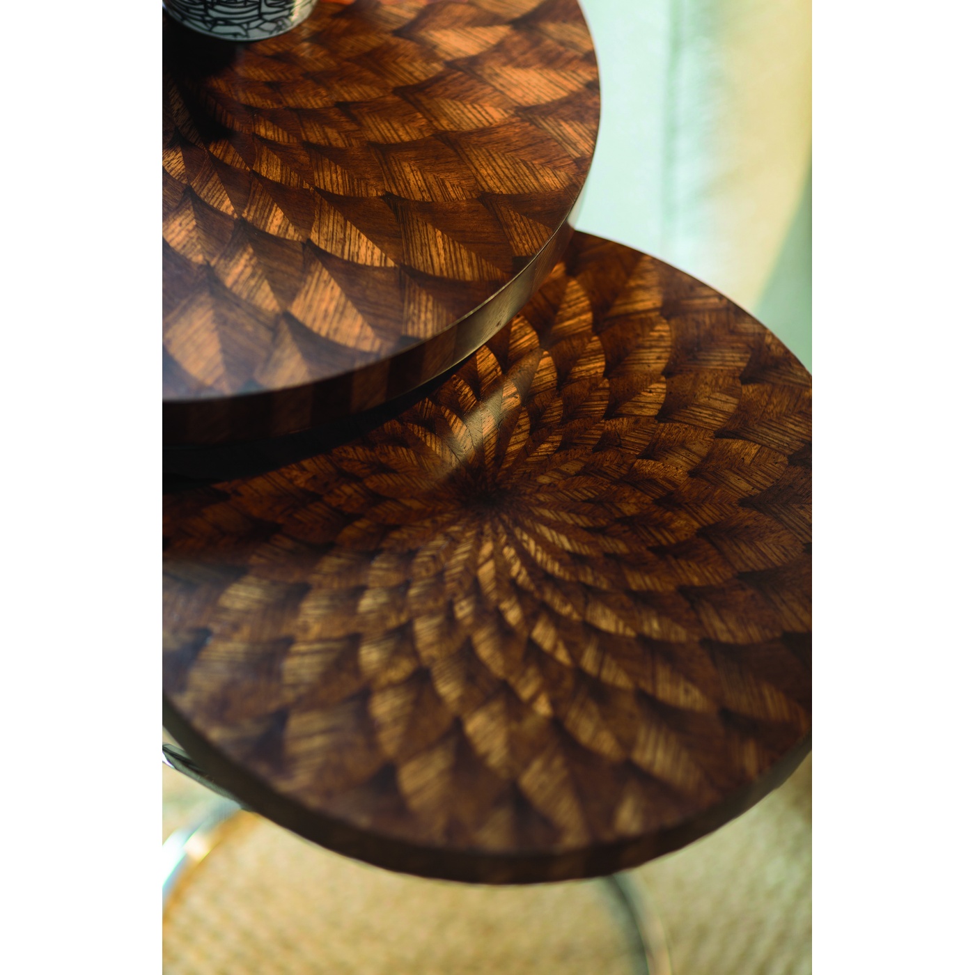 Feather Inlay Nest of Tables