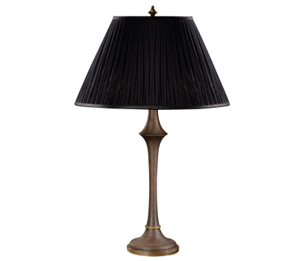 Heavily textured baluster table lamp