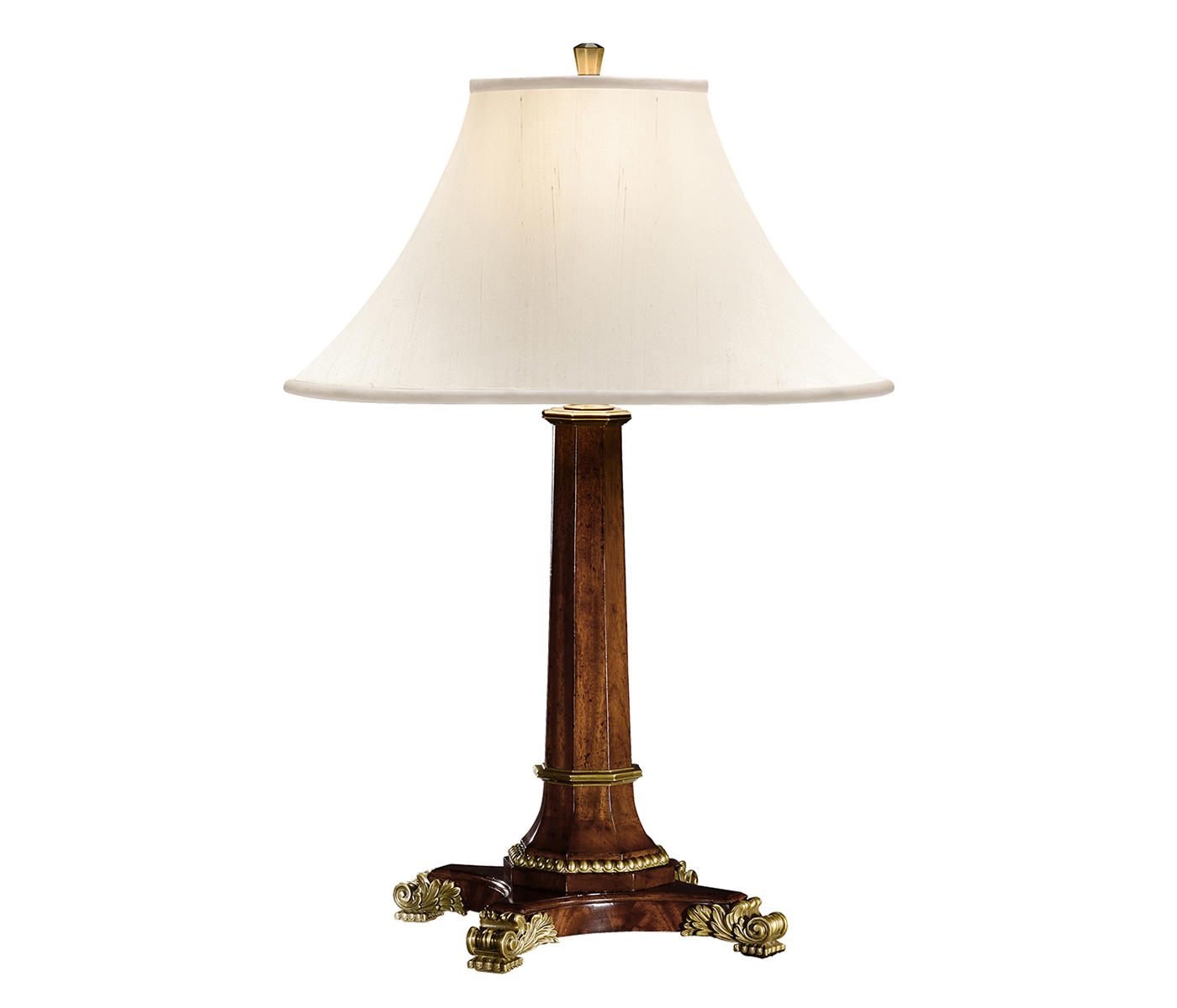 Empire Style Mahogany Table Lamp