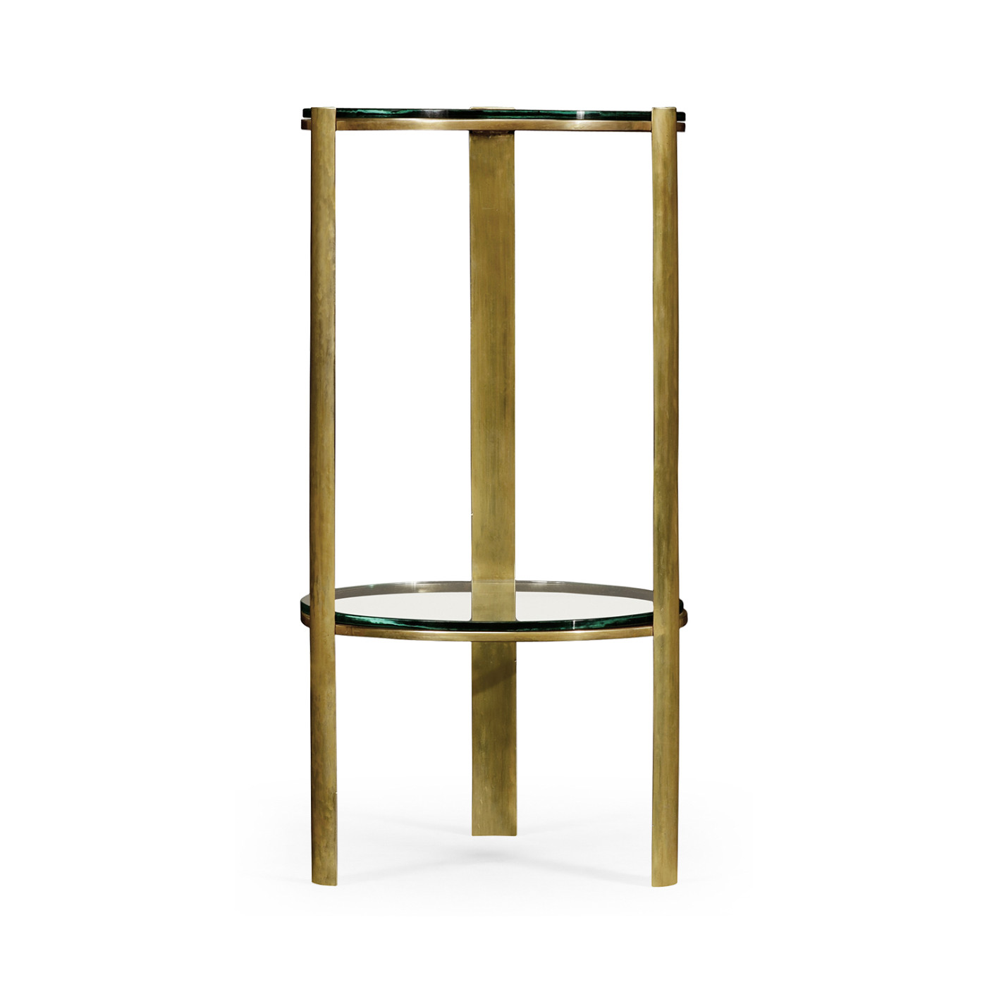 Cosmo Antique Brass Drinks Table