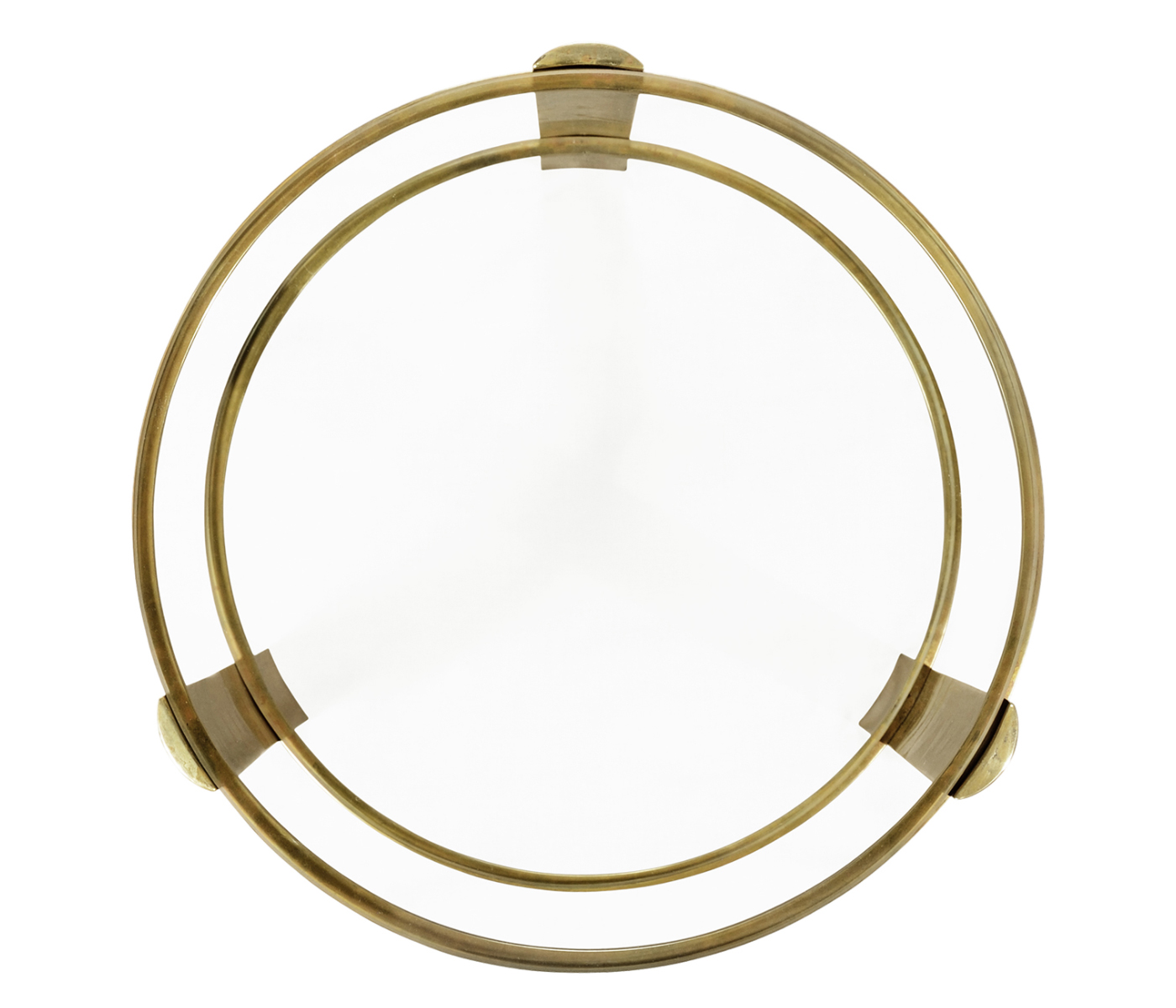 Cosmo Antique Brass Drinks Table