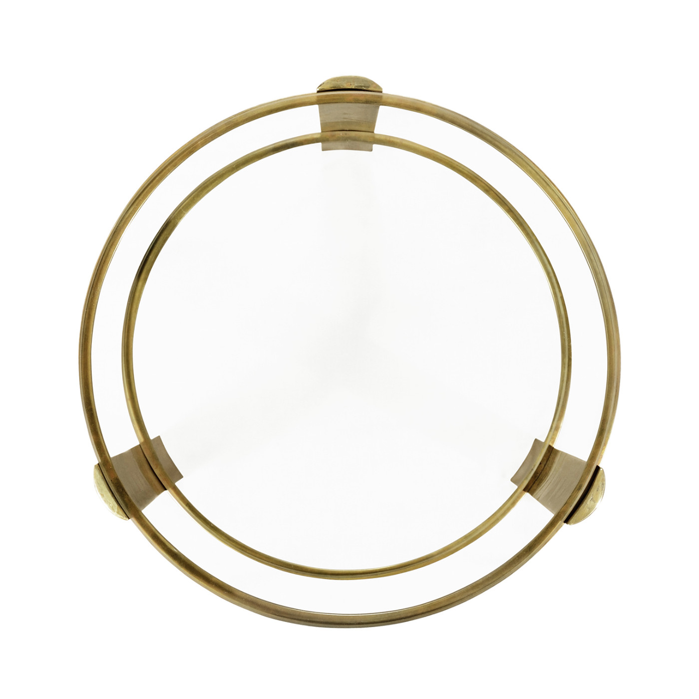 Cosmo Antique Brass Drinks Table