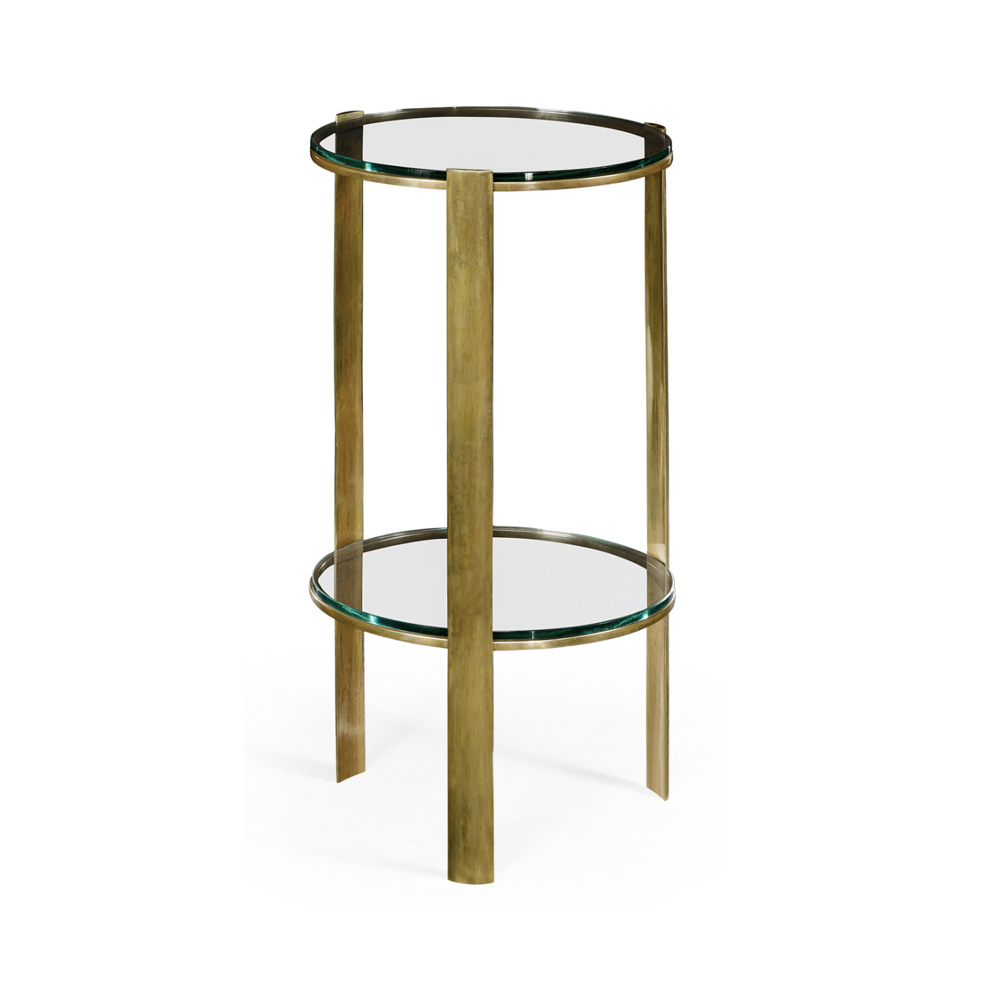 Cosmo Antique Brass Drinks Table