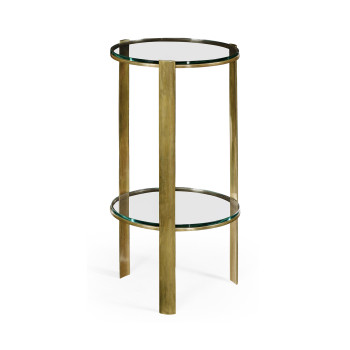 Cosmo Antique Brass Drinks Table