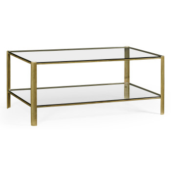 Cosmo Antique Brass Cocktail Table
