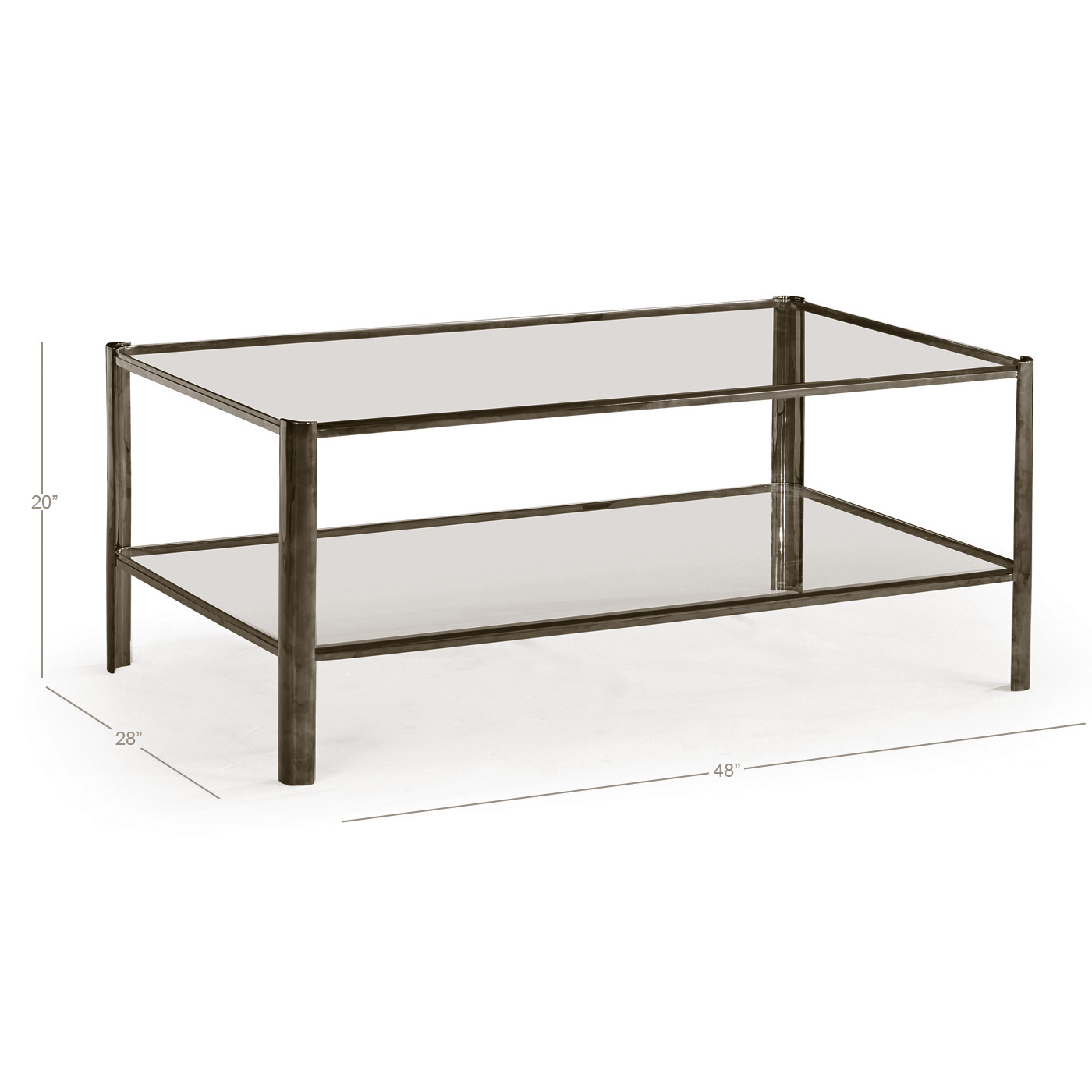 Gatsby Black Nickel Cocktail Table