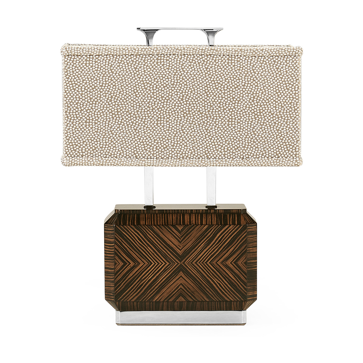 Tea Caddy Faux Macassar Table Lamp