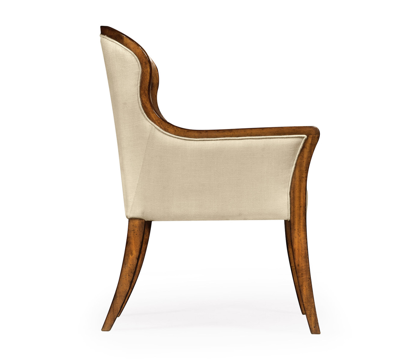 Low Curved Back Dining Arm Chair