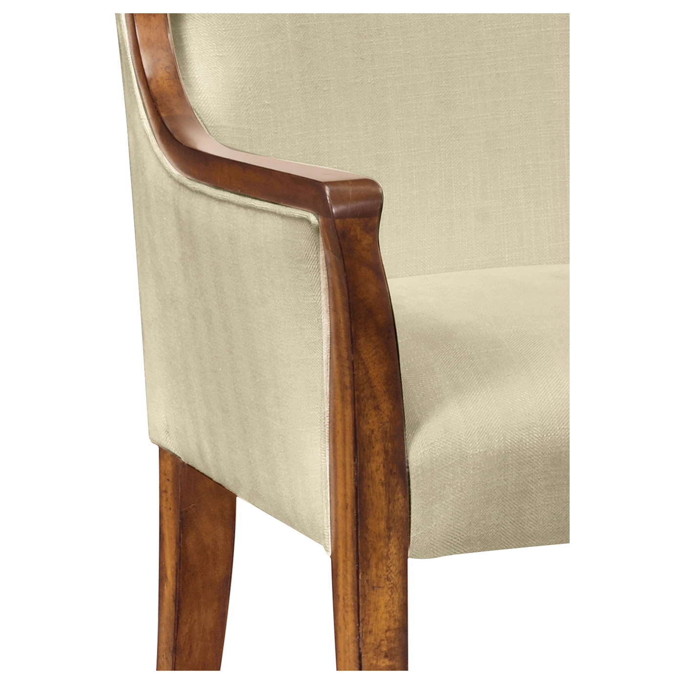 Low Curved Back Dining Arm Chair