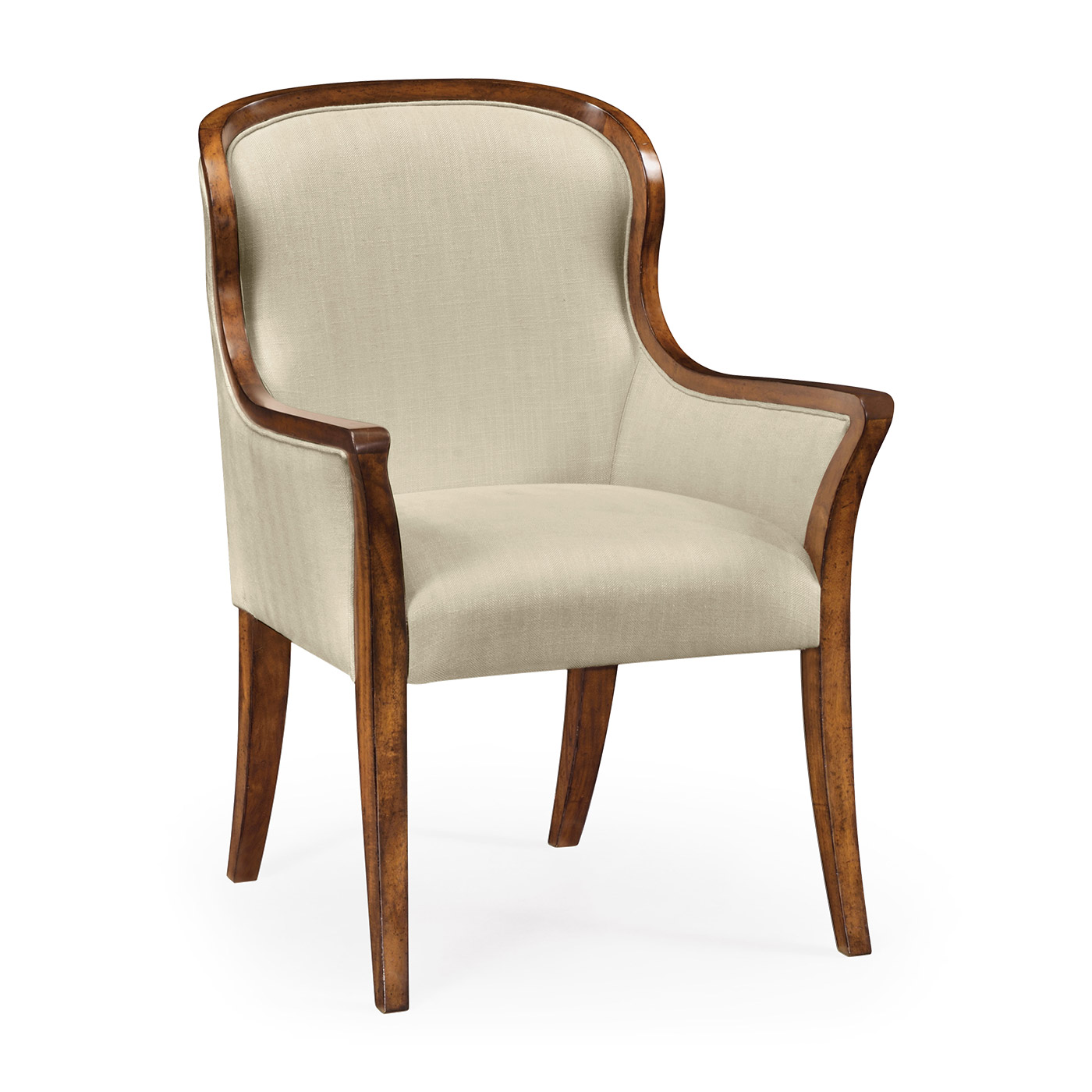 Low Curved Back Dining Arm Chair