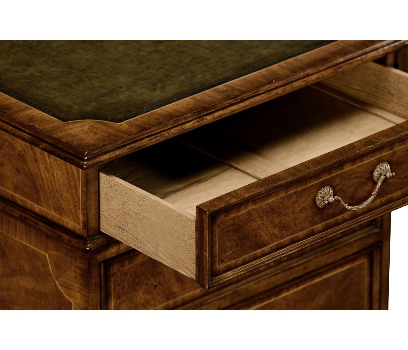 Mahogany Compact Single Pedestal Desk