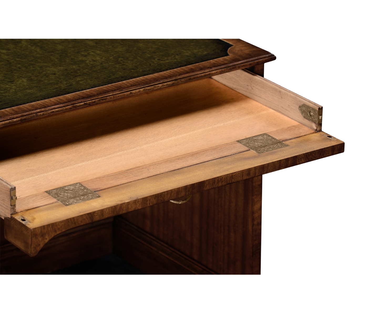 Mahogany Compact Single Pedestal Desk