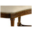 Padded Curved Walnut Window Seat