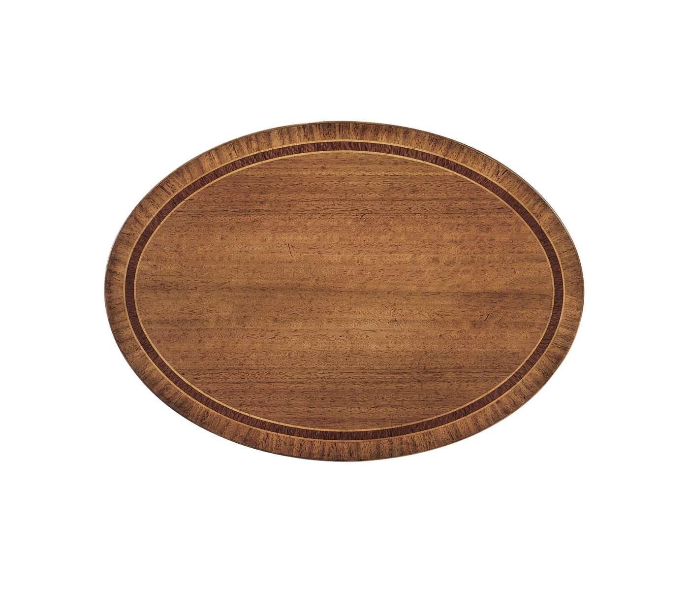 Napoleon III style oval wine table with fine inlay