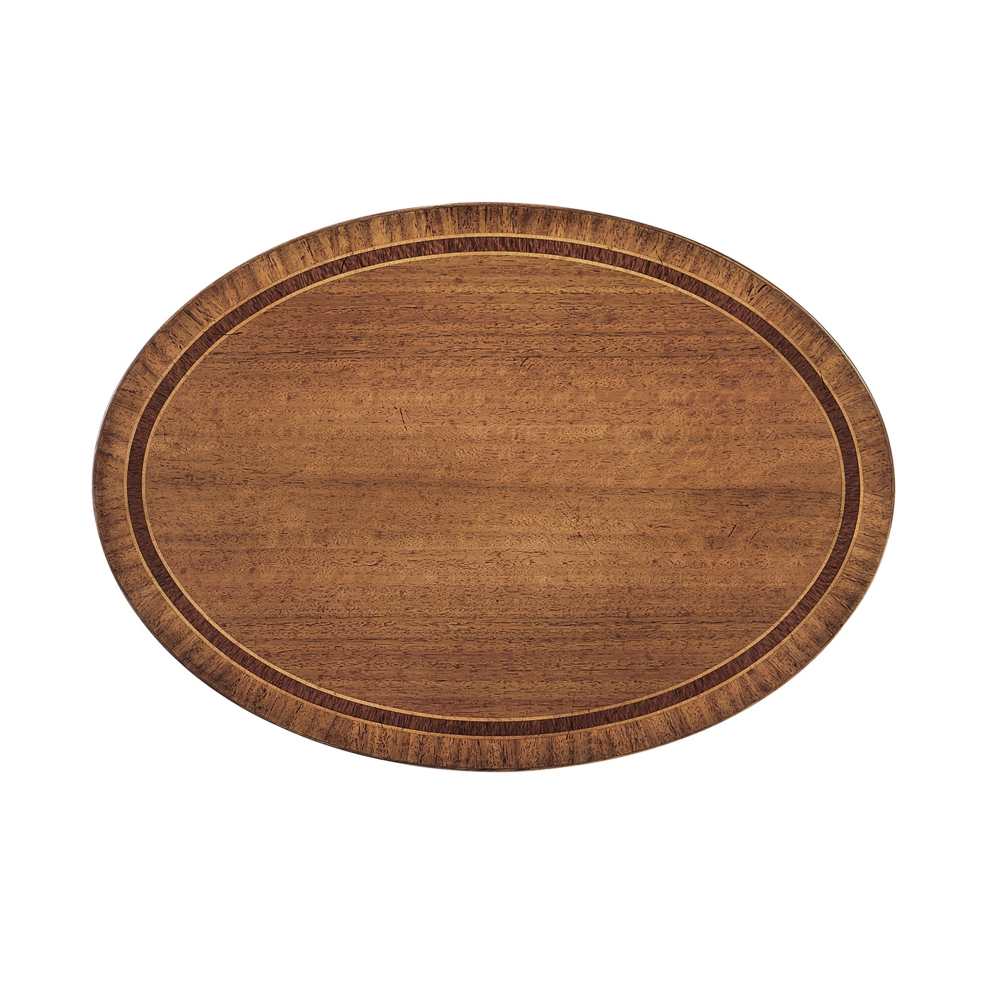 Napoleon III style oval wine table with fine inlay