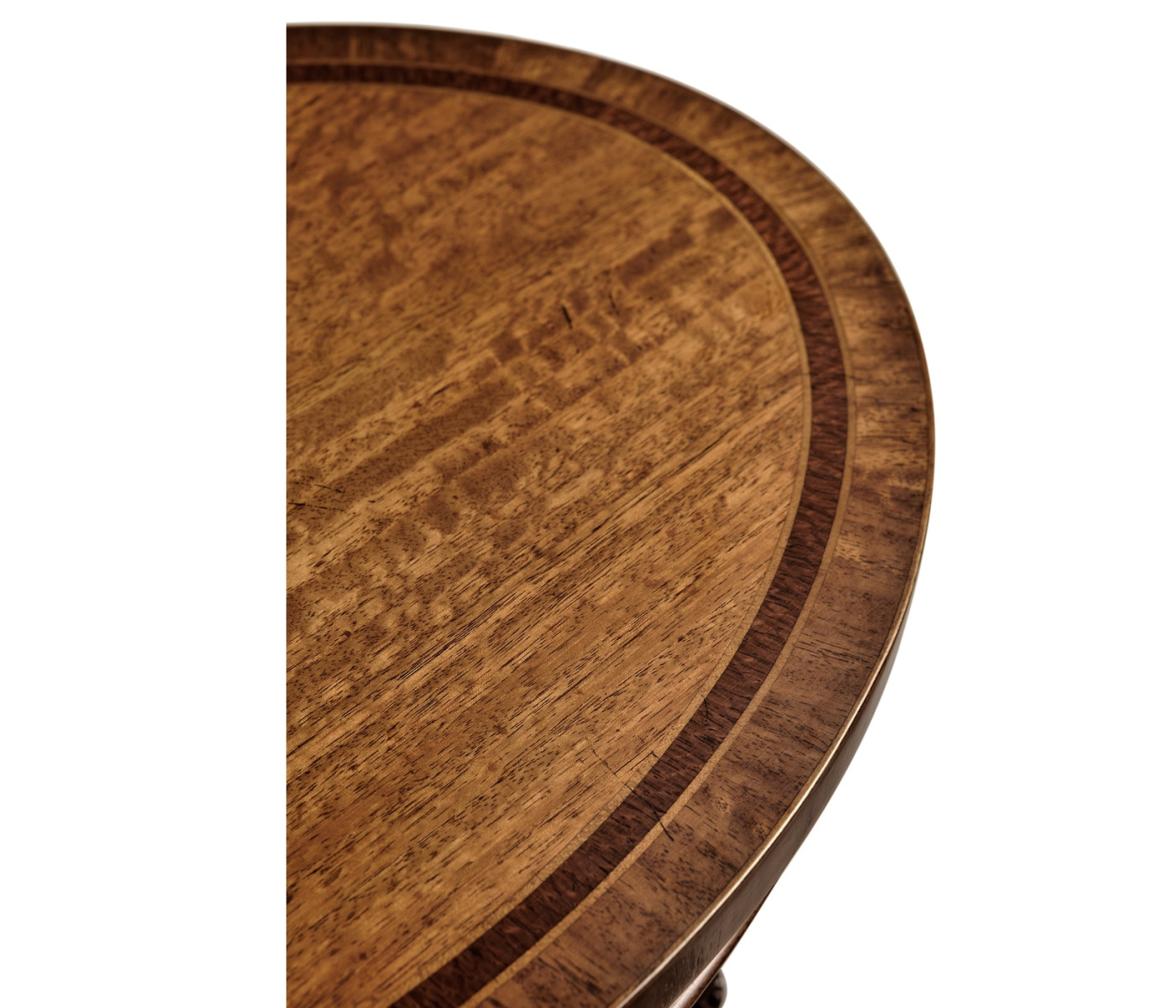 Napoleon III style oval wine table with fine inlay