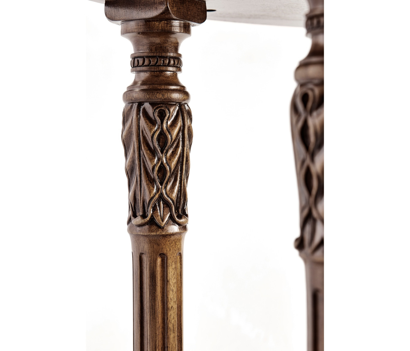 Napoleon III style oval wine table with fine inlay