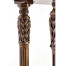 Napoleon III style oval wine table with fine inlay