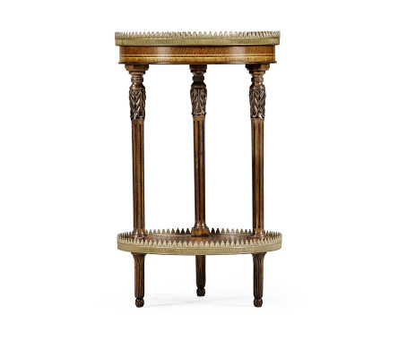 Napoleon III style lamp table with fine brass gallery
