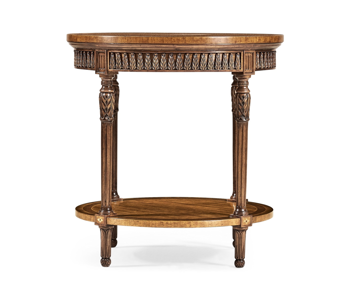 Napoleon III style round side table with fine inlay