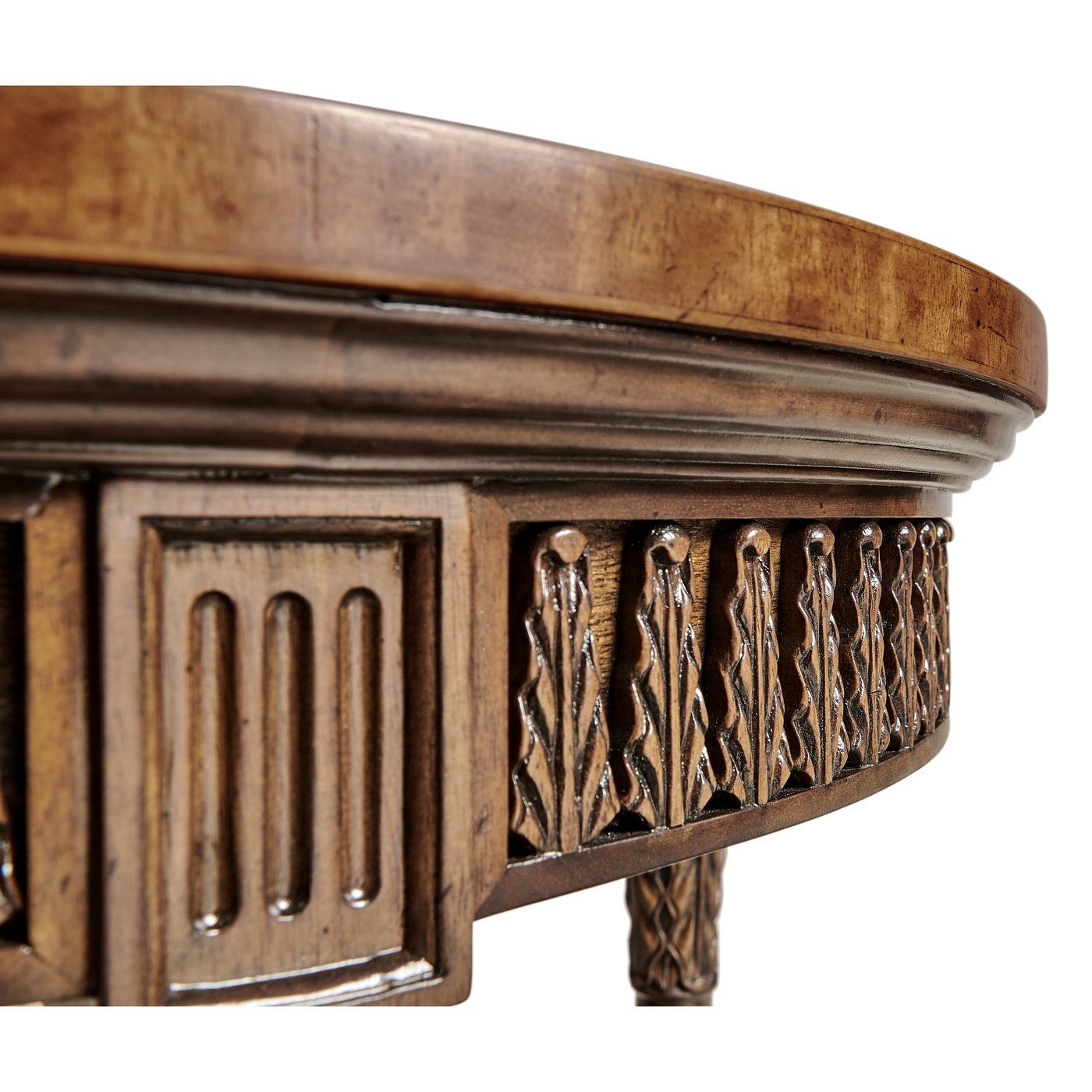 Napoleon III style round side table with fine inlay