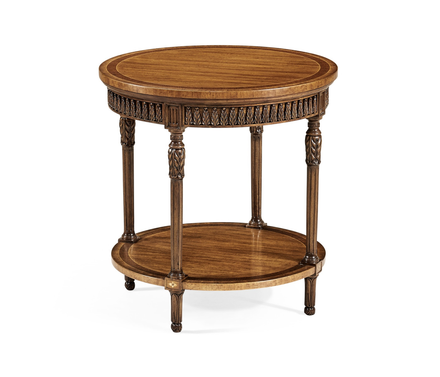 Napoleon III style round side table with fine inlay