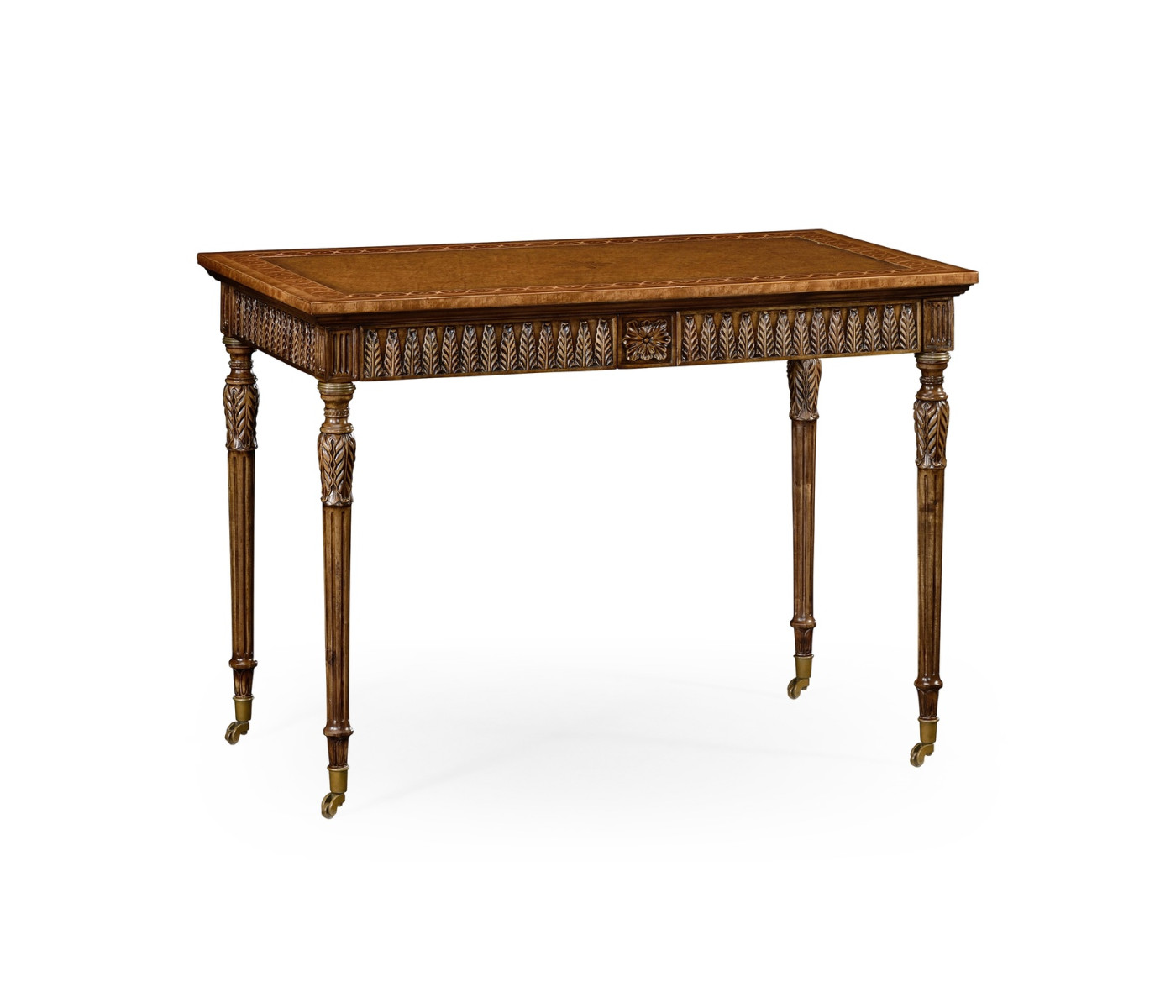 Napoleon III style bureau plat with fine inlay