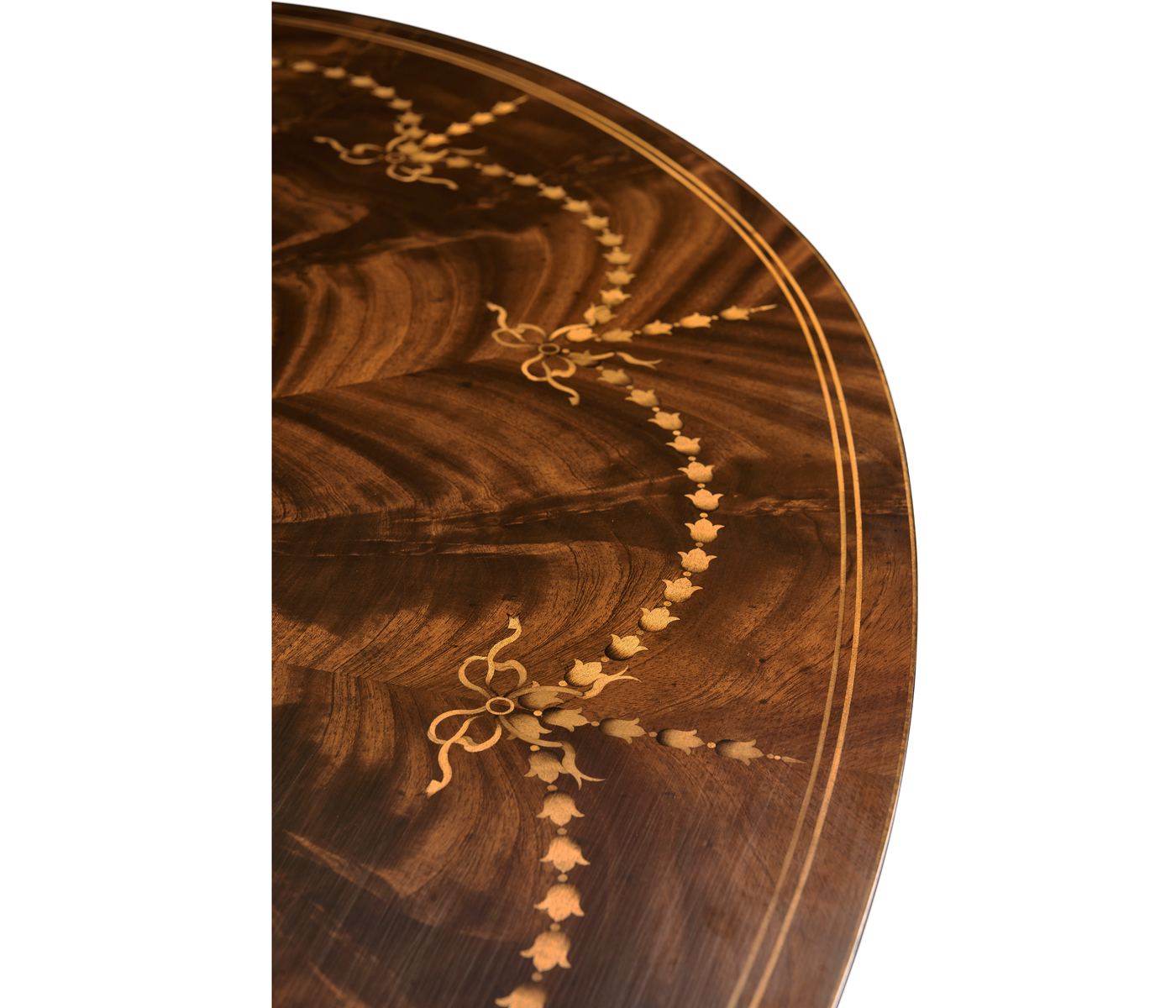 Sheraton Style Bowfront Light Mahogany Commode