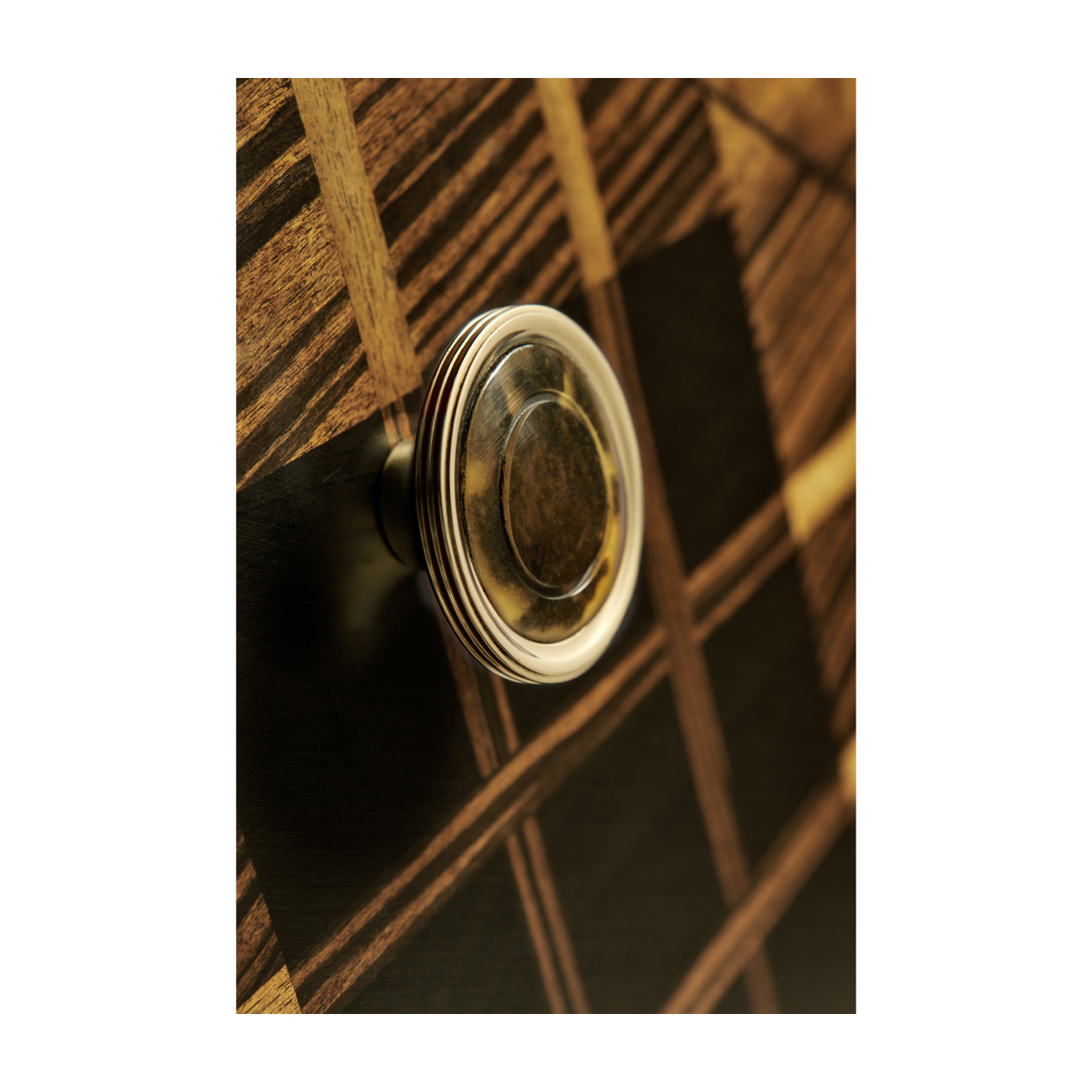 Hand Inlaid Tartan Low Chest