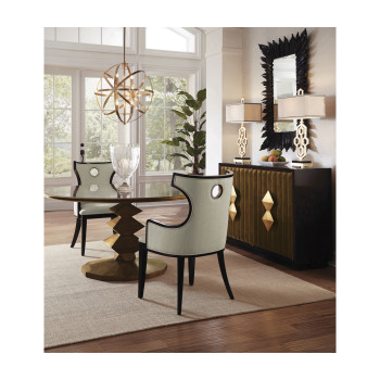 Greek Revival Biedermeier Black Arm Chair