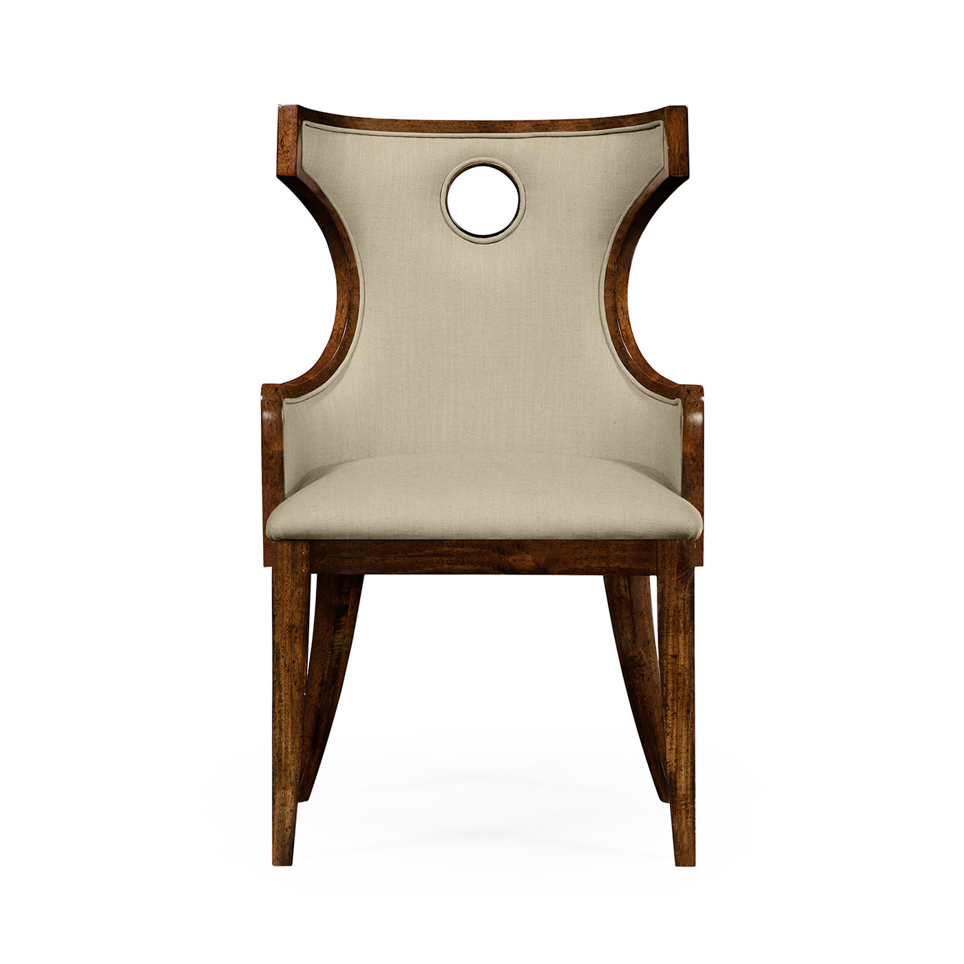 Greek Revival Biedermeier Mahogany Arm Chair