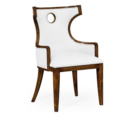 Greek Revival Biedermeier Mahogany Arm Chair