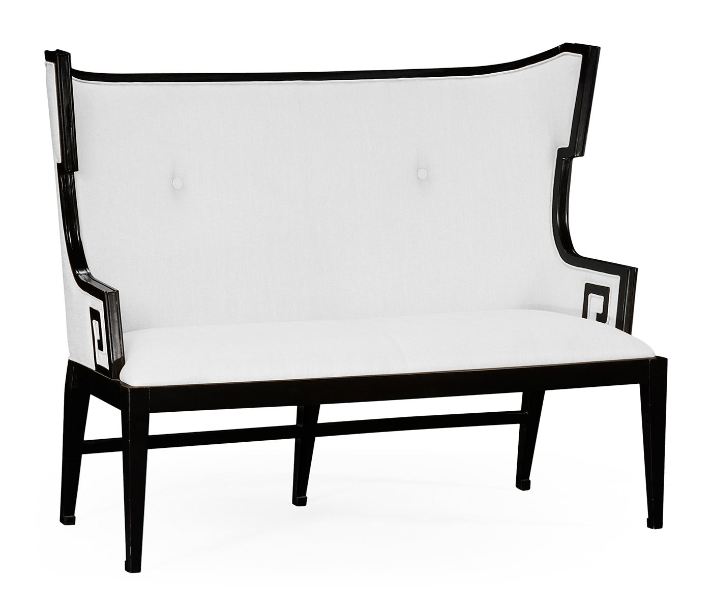 Greek Key Design Black Biedermeier Settee