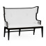Greek Key Design Black Biedermeier Settee