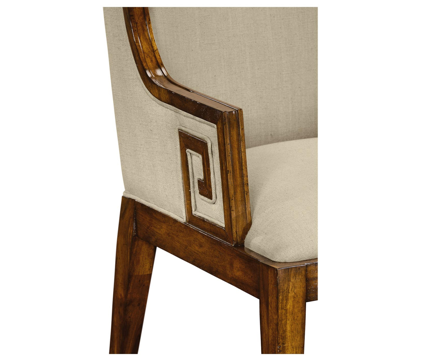 Greek Key Design Walnut Biedermeier Settee