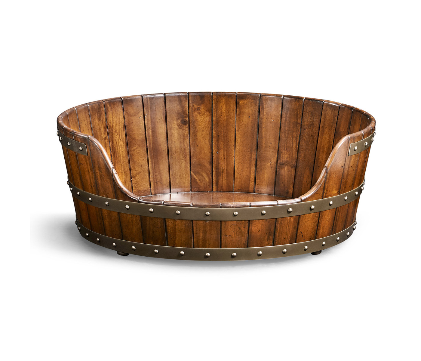 Medium Walnut Wooden Dog Bed