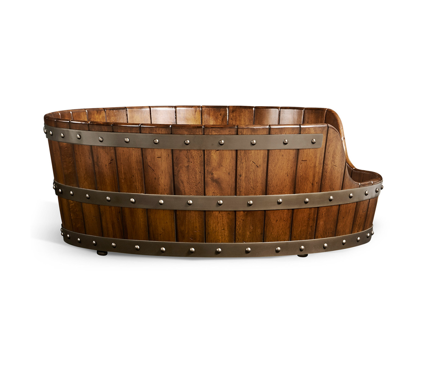 Medium Walnut Wooden Dog Bed