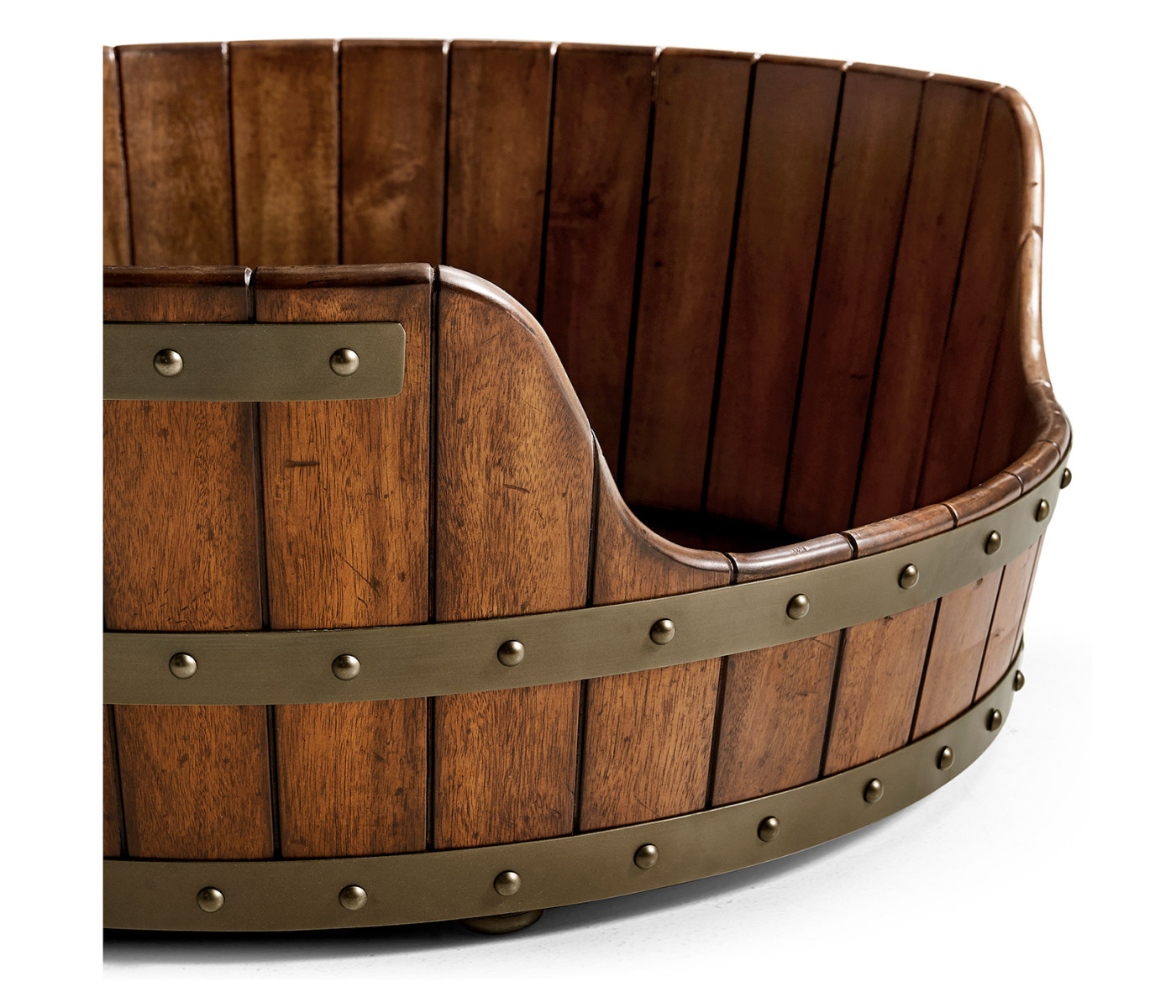 Medium Walnut Wooden Dog Bed