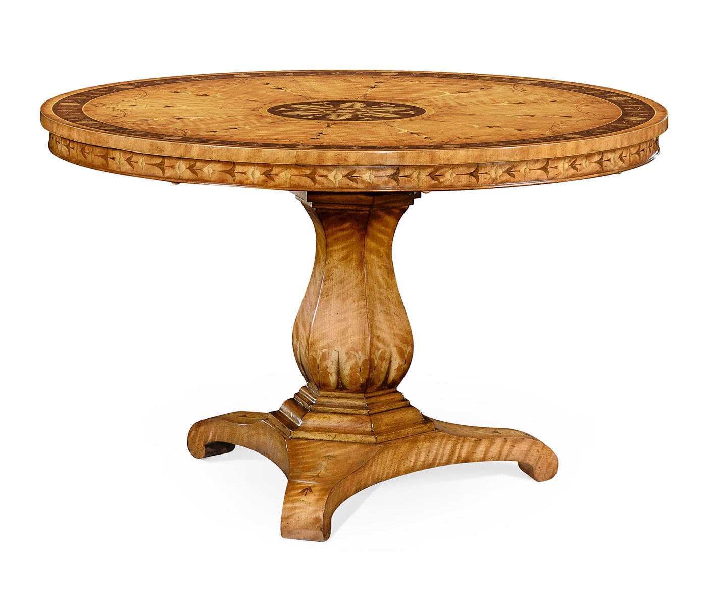Sheraton style flip top centre table