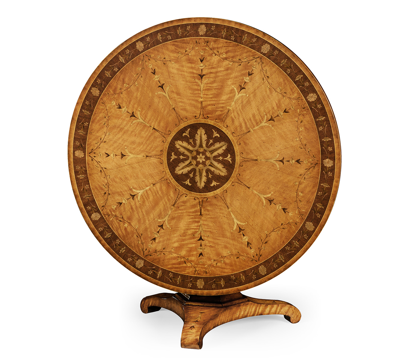 Sheraton style flip top centre table
