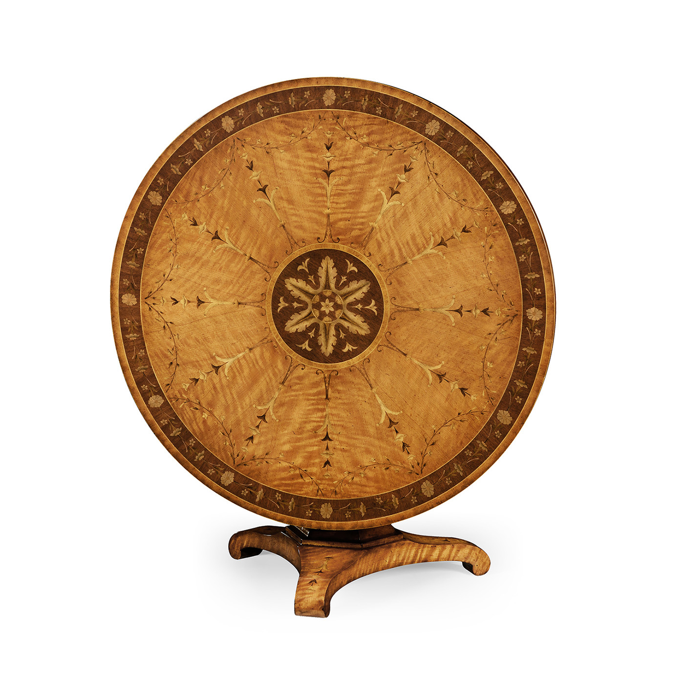 Sheraton style flip top centre table