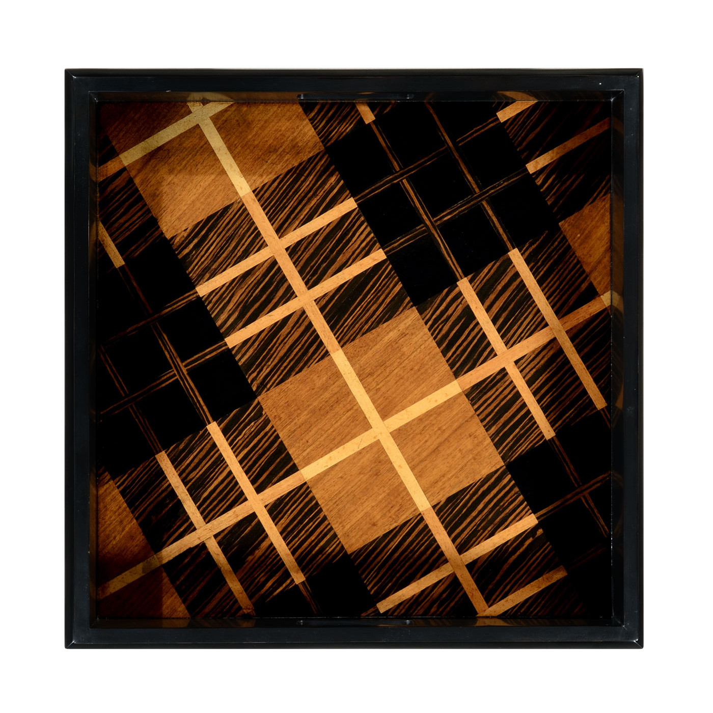 Hand Inlaid Tartan Butler's Tables