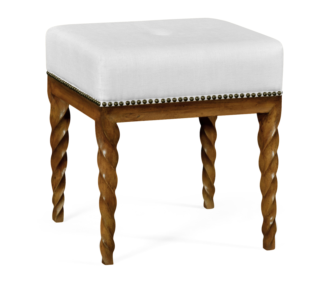 Walnut Barleytwist Stool