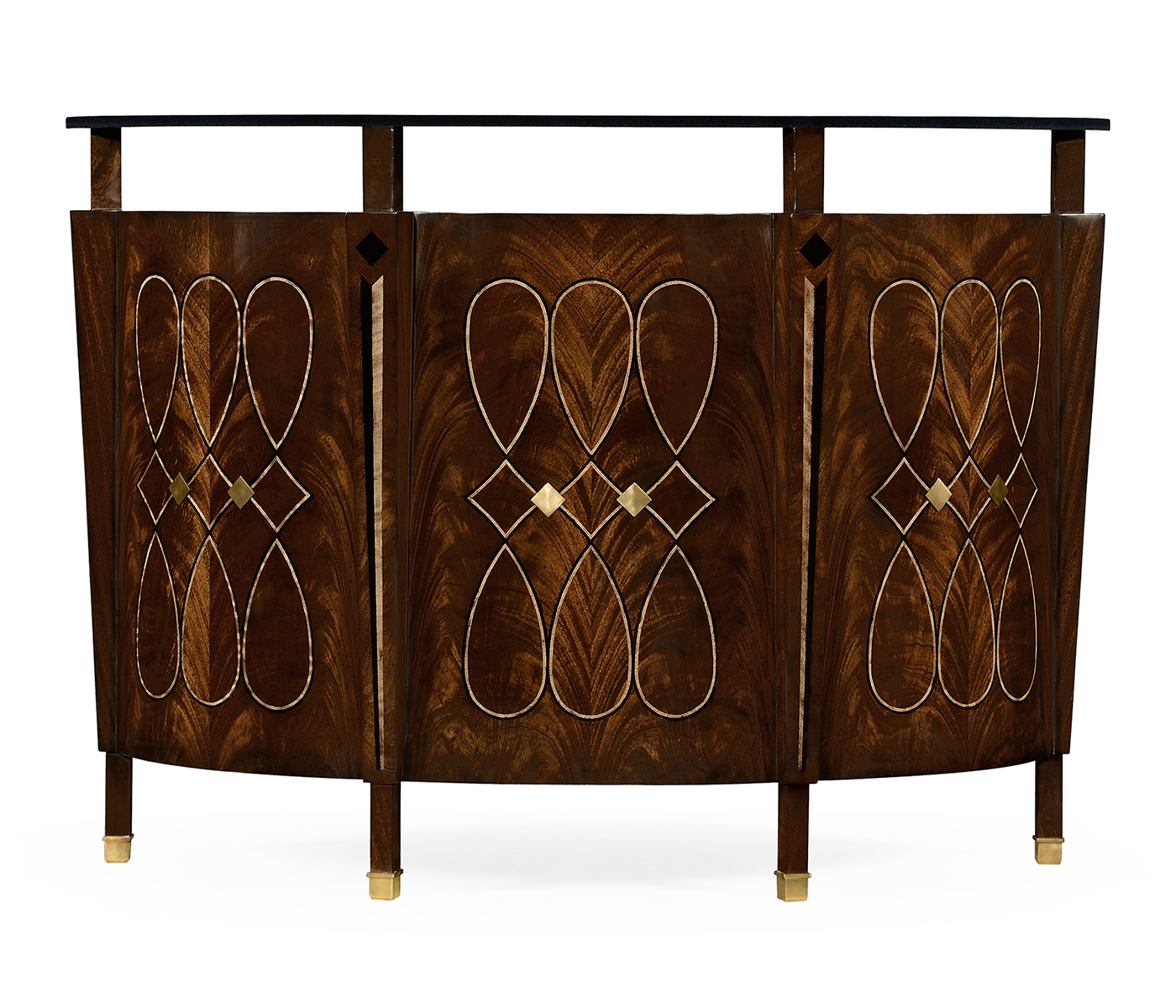 Brown mahogany registration desk (small)